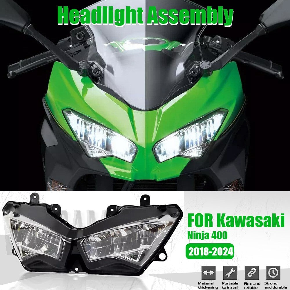 Front LED Headlamp Assy fit for KAWASAKI NINJA400 ABS 2018/19/20/21/22/23/24