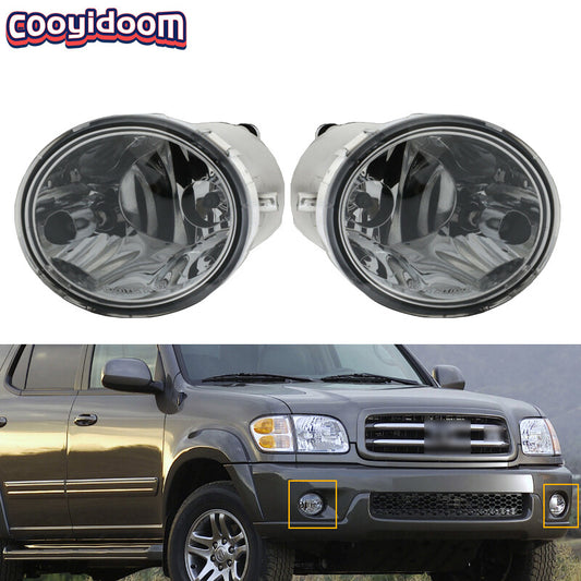 Pair for Toyota Sequoia 2001 - 2007 Tundra 2000 - 2006 fog light bumper drive lights