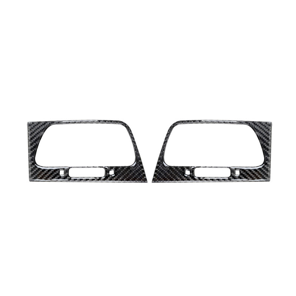2Pcs Carbon Fiber Front Side Air Outlet Cover Trim for Honda CRV CR-V 2012-2014