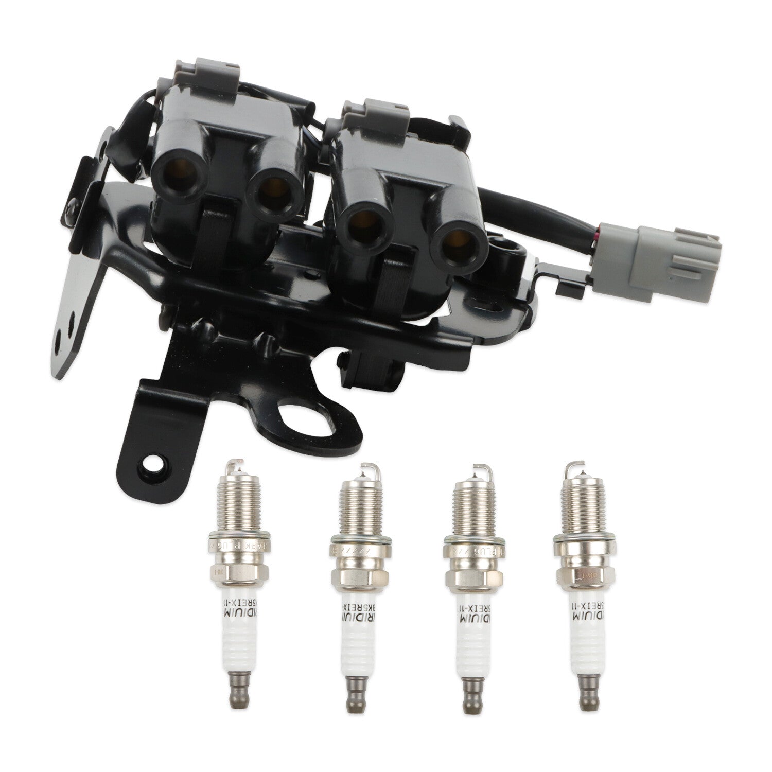 UF419 Ignition Coil + Spark Plug for Hyundai for Elantra for Kia Soul 2003-2012 2.0L