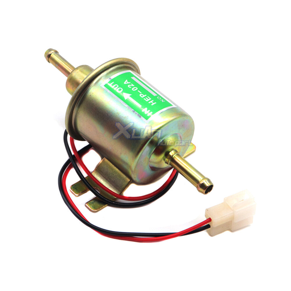 HEP-02A Electric Low-Pressure Gas/Diesel Fuel Pump, In-line Fuel Pump 12V