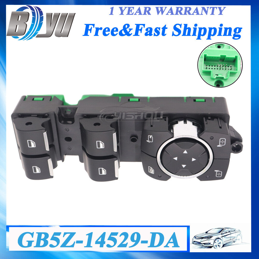 GB5Z-14529-DA for 2016-2019 for Ford Explorer Window Switch LH Driver Side SW-7563