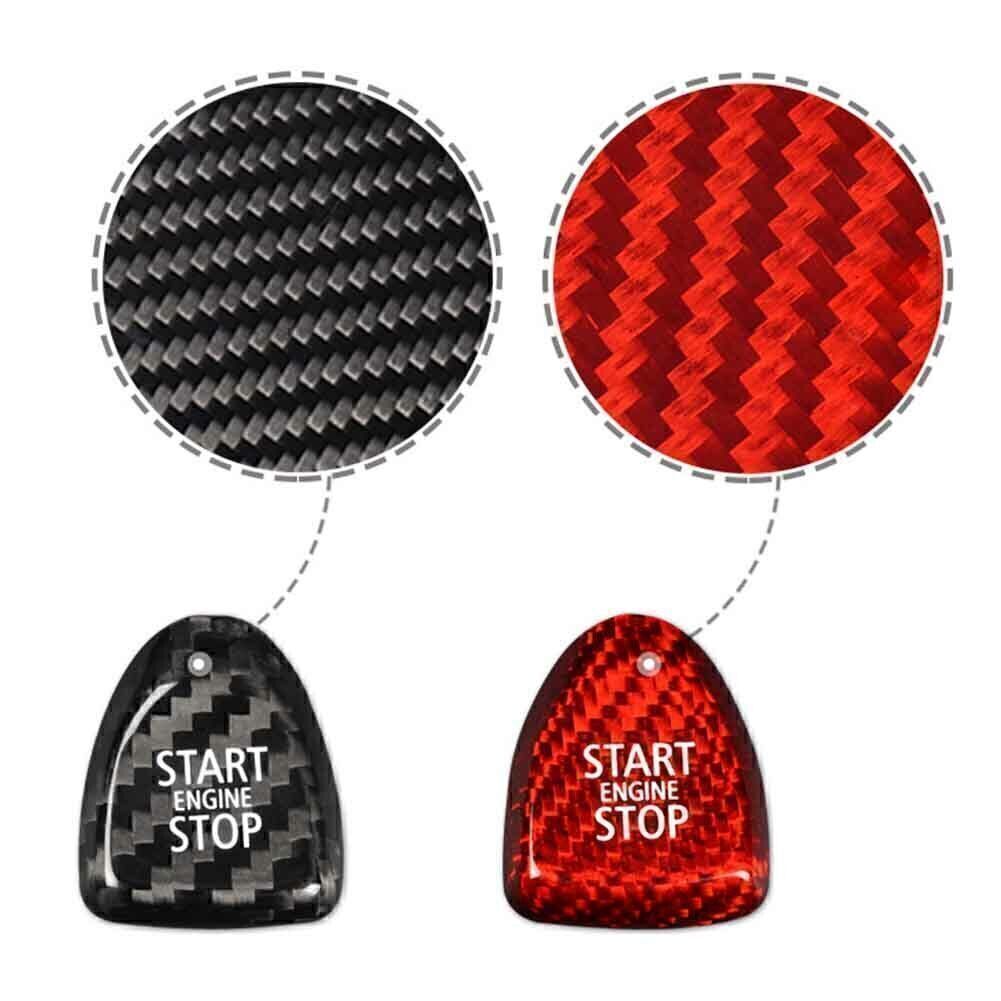 Carbon Fiber Keyless Start Button Cover Fit for BMW for Mini Cooper F Model F54 F55 F56