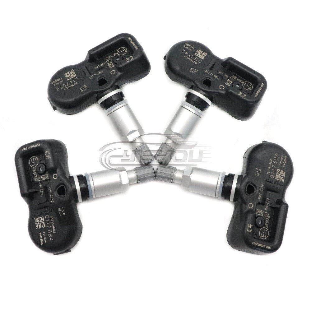 Kit (4) 433MHz Tire Pressure Sensor (TPMS) for Toyota Avensis Yaris Auris RAV4 IV