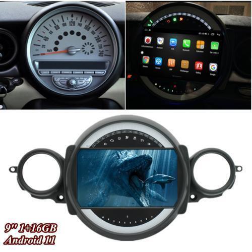 Radio WiFi 9 Android 11 1+16GB Stereo GPS FM for BMW for Mini for Mini Cooper 2007-13