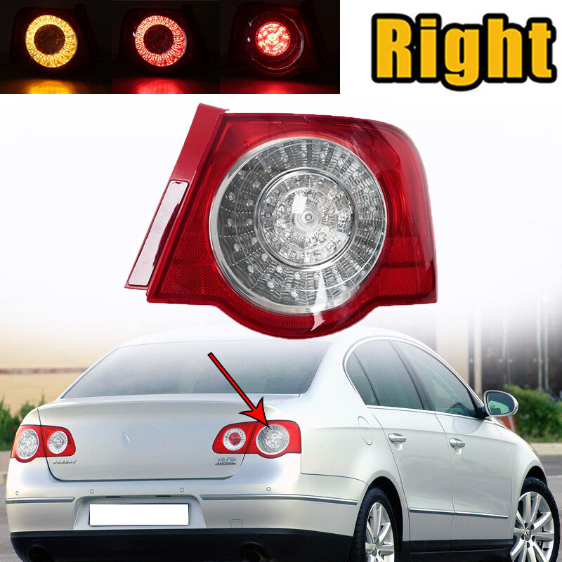 for VW for Passat B6 Sedan 2006-2011 Right Car LED Rear Tail Light Lamp DRL Outer