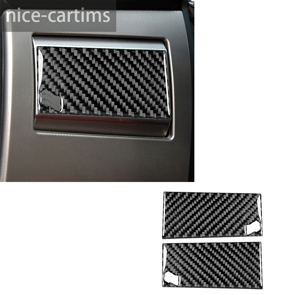 2¡ÁCarbon Fiber Dashboard Side Air Vent Outlet Panel Trim for Jaguar XF 2009-2011