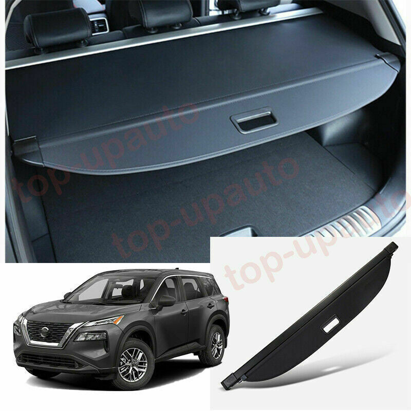Rear Trunk Cargo Cover Security Shield Shade Tonneau for Nissan Rogue 2021-2024