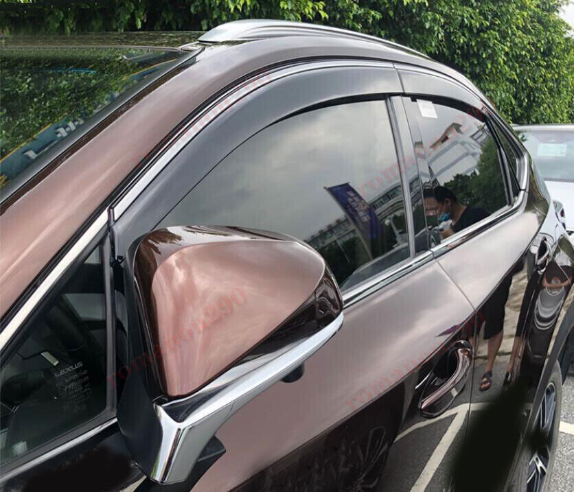 for Lexus NX200t 300h 15-21 Smoke Window Wind Visors Rain Guard Vent Deflectors