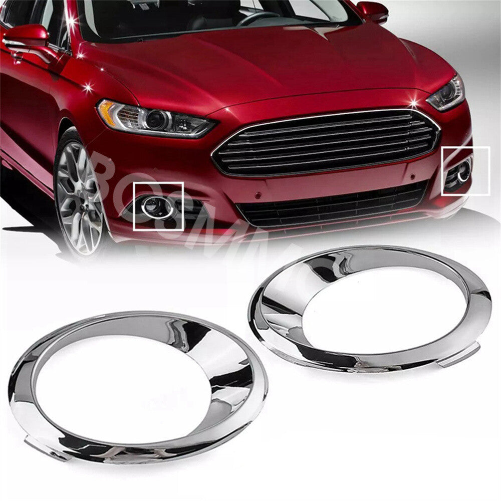 Front Chrome Fog Light Bezel Trim Ring Fit for 2013 for Ford Fusion DS7Z17E811AA