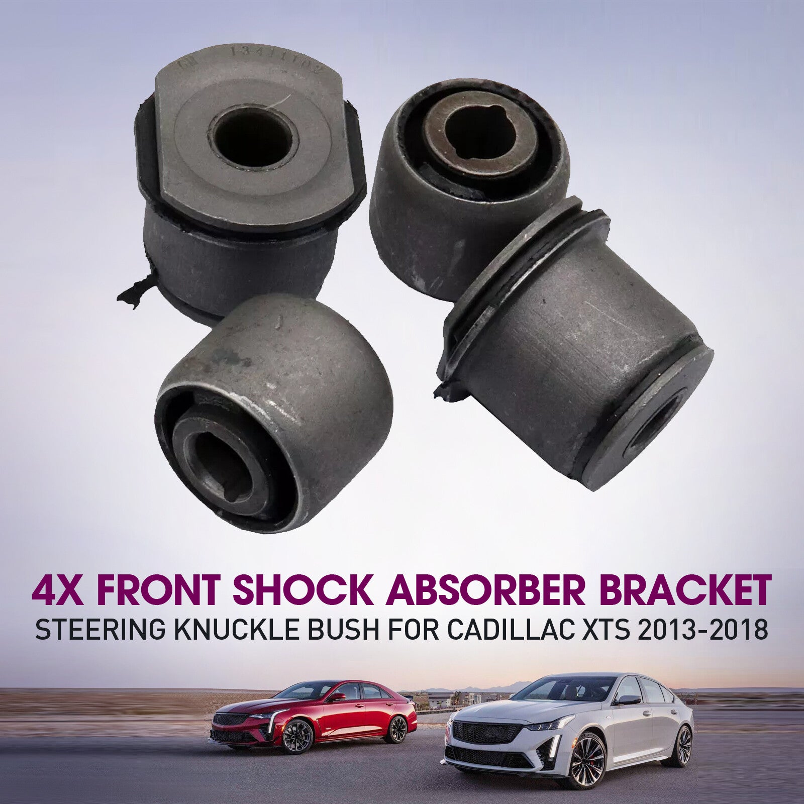 4-piece front shock absorber bracket steering joint Bushing for 13-18 for Cadillac XTSl0