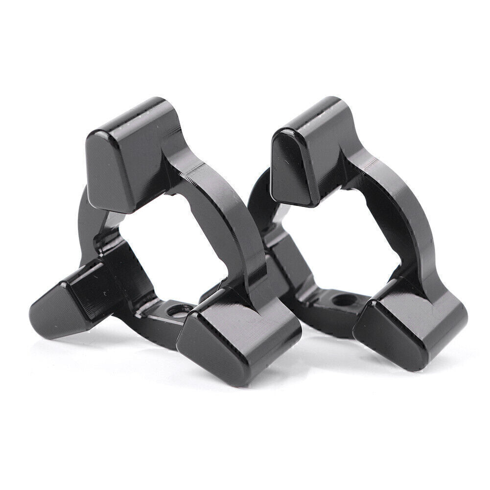 22mm Motor CNC Front Anodized Fork Preload Adjusters Universal Black UK