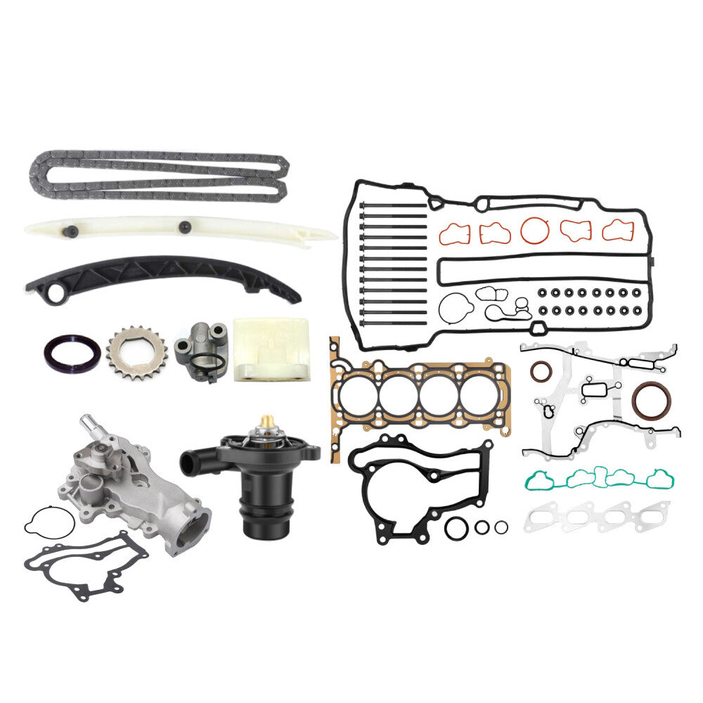 Water Pump Head Gasket Timing Chain Kit for 11-15 for Chevy Sonic for Cruze for Buick 1.4L