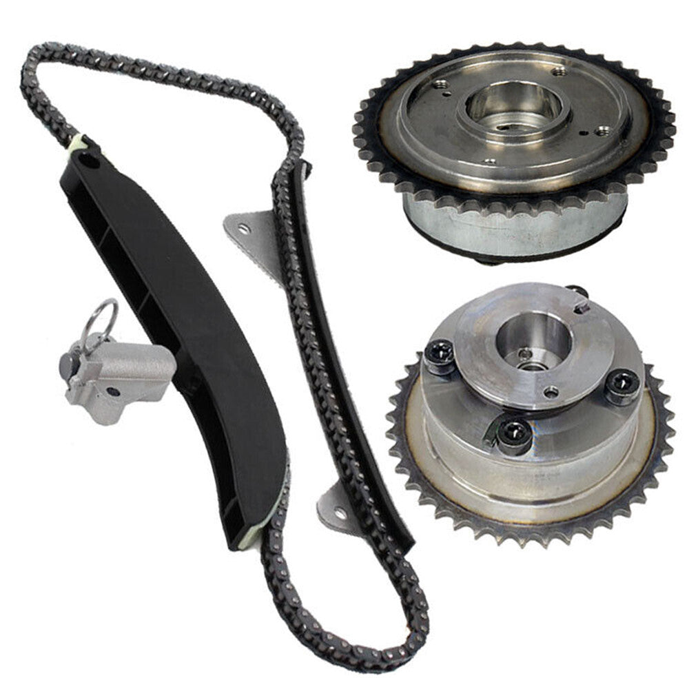 Engine Timing Chain Kit Camshaft Phaser Compatible with for Hyundai for Elantra for Tucson