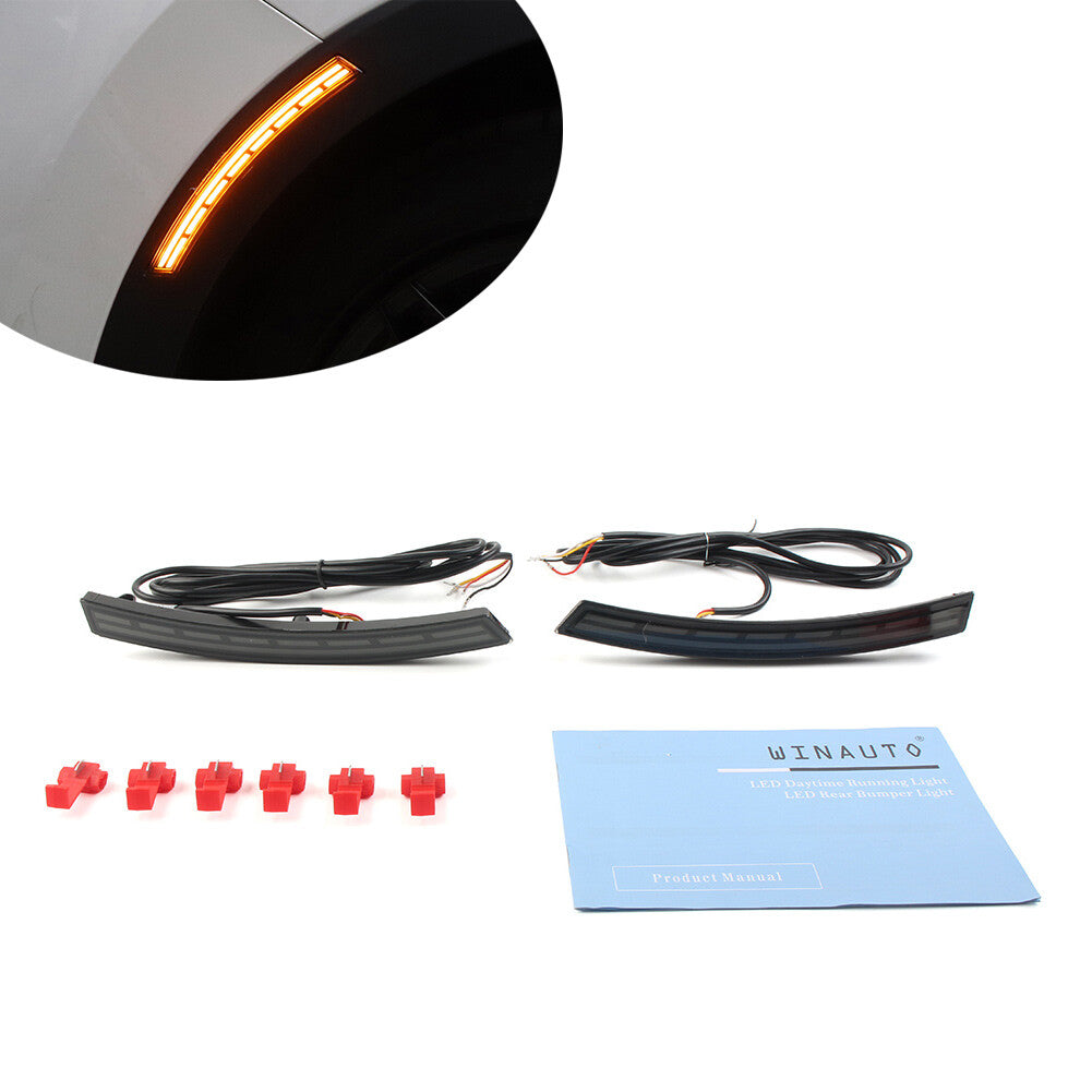 Sequential Side Marker Light Turn Signal Driving Lamp DRL for Honda CR-V CRV US