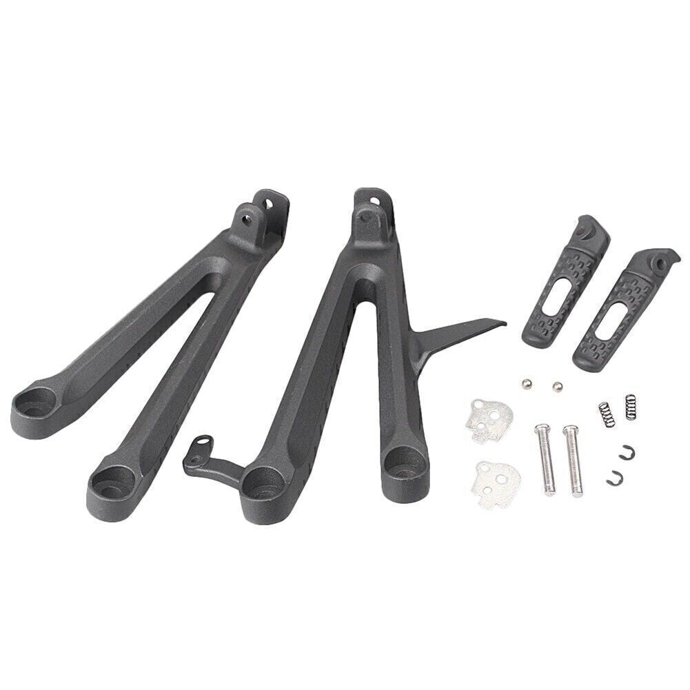 for Honda CBR1000RR 2004-07 Black 1x Rear Passenger Foot Pegs Footrests Bracket