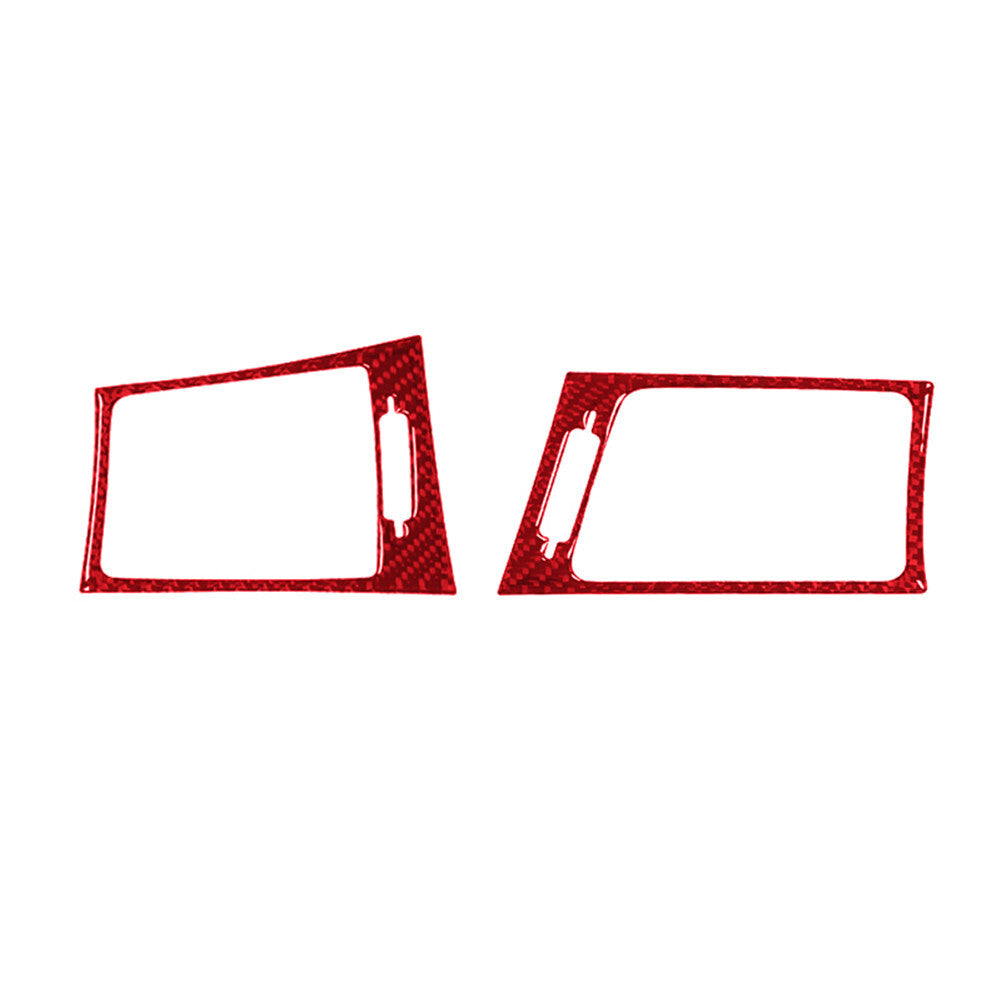 Red Carbon Fiber Air Condition Vent Frame Trim for BMW X3 F25 X4 F26 2011-2017