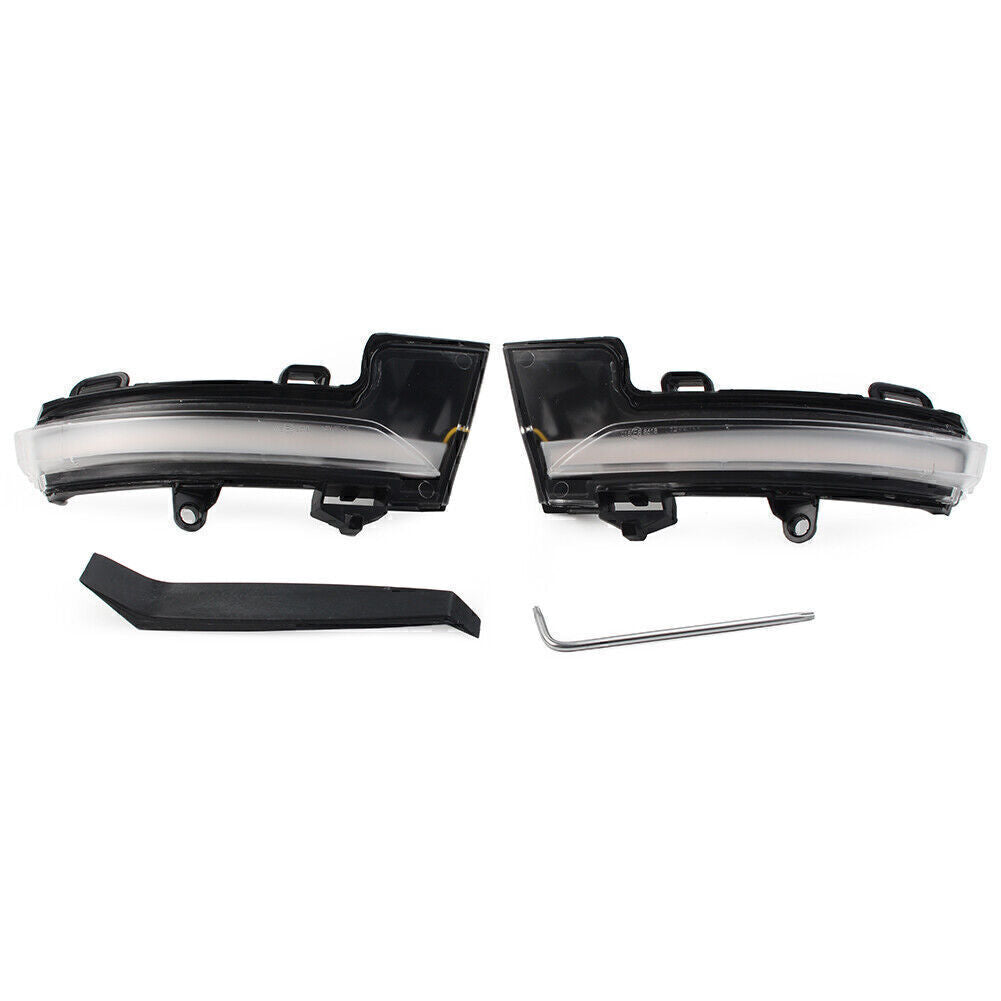 LED Mirror Sequential Dynamic Clear Turn Signal Lamp Fit for Skoda Octavia MK3 13-18