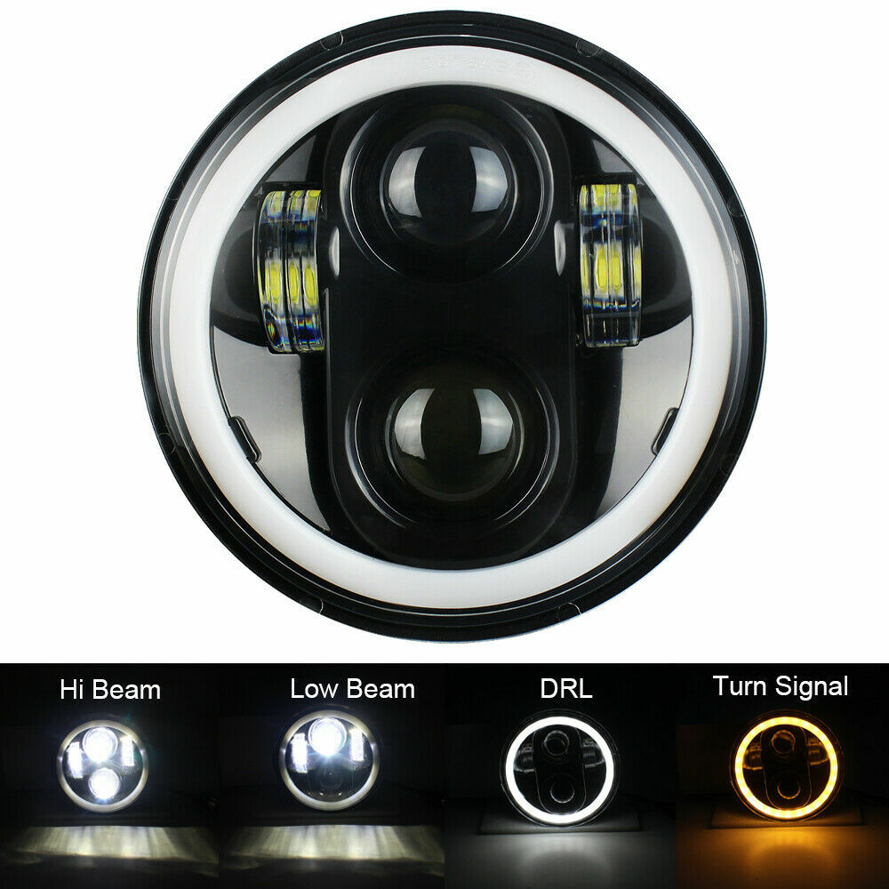Motorcycle LED 5-3/4 inch headlight with turn signals suitable for Motor Sportster XL 1200 883