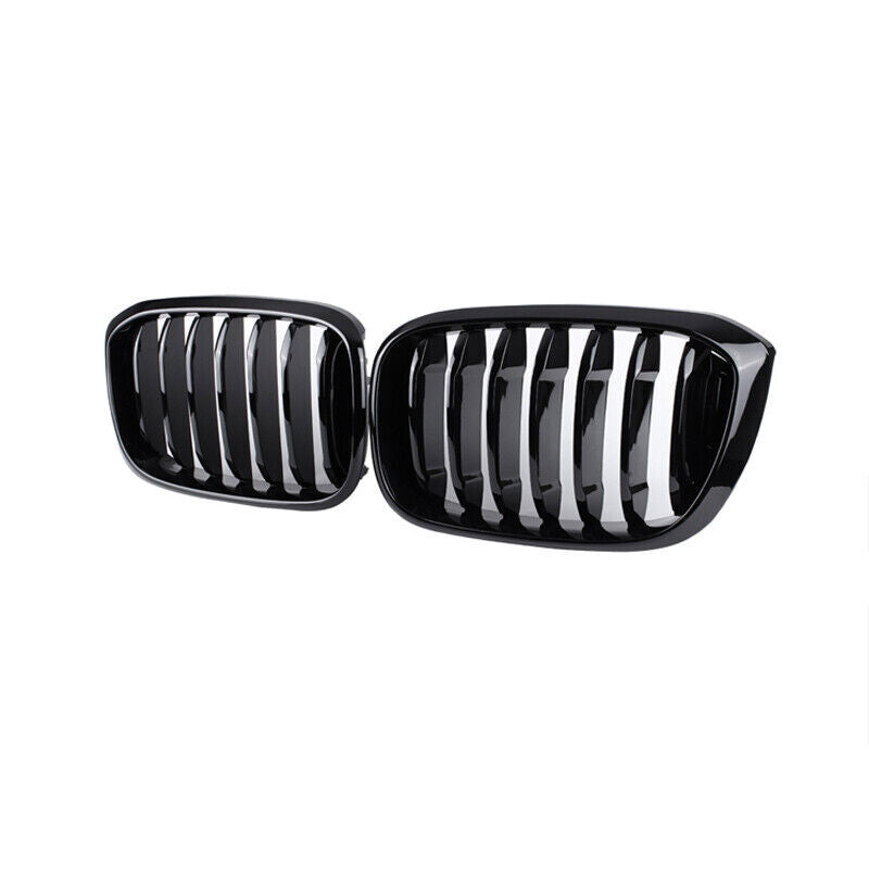 for BMW X3 G01 X4 G02 2018-2021 Gloss Black Front Upper Bumper Mesh Grill Grille
