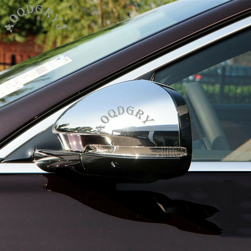 2P Chrome Replacement Rearview Mirror Housing Cover Trim for Jaguar XE 2015-2019