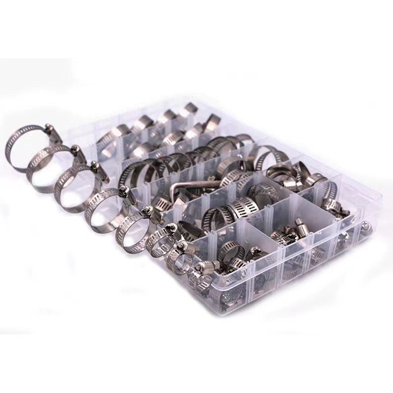 Car Fuel Hose Clamps Pipe Clamp Worm Gear Clip Adjustable Hose Clamp Plier Tool