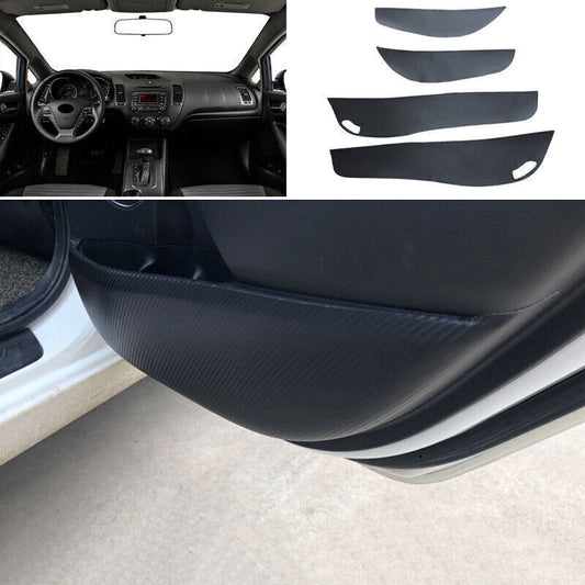 for Kia Forte K3 2014-2018 Carbon Fiber Leather Inner Door Protection Sticker 4X