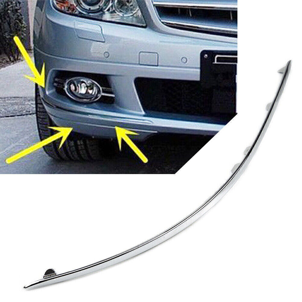 Avantgarde Front Bumper Chrome Trim Right for Mercedes C Class W204 2007-2010