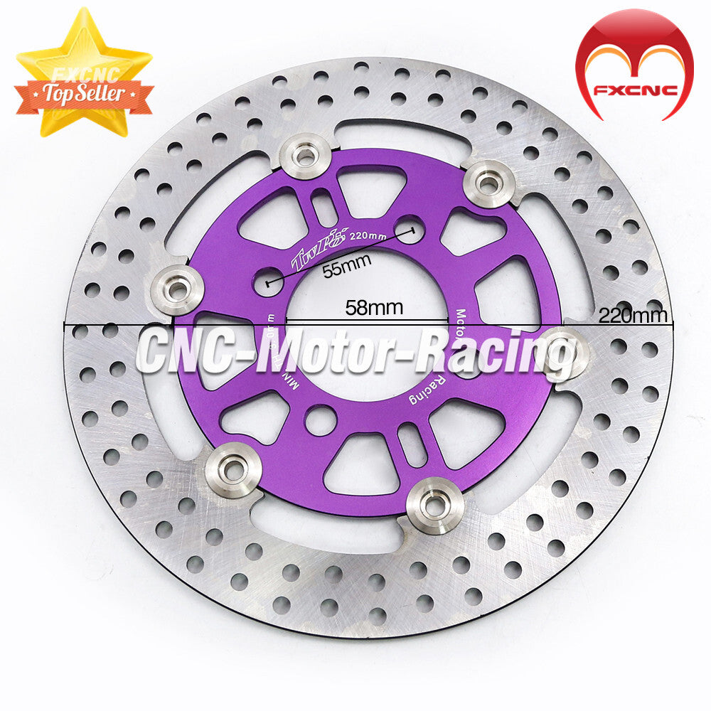 CNC purple parts for Honda Grom MSX125 2013-2014 2015 rear brake disc rotor iron