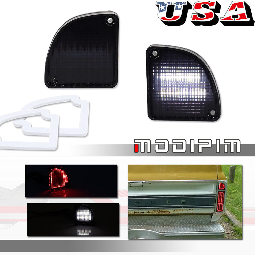 Smoked spare taillight with gasket for 1968-1972 for Chevrolet for GMC C10 pickup trucks.