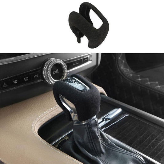 Fit for Volvo XC90 2016-2022 Black Suede Central Console Gear Shift Knob Trim