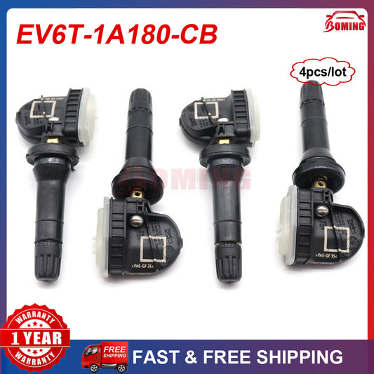 4x for Ford Focus Ranger 433MHz Tire Pressure Monitor Sensor TPMS EV6T-1A180-CB