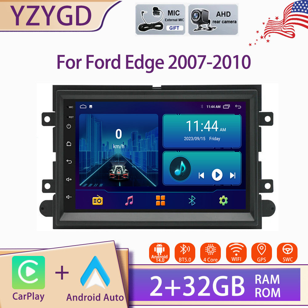 Android Auto Carplay Car Stereo Radio GPS Navi Screen BT for Ford Edge 2007-2010
