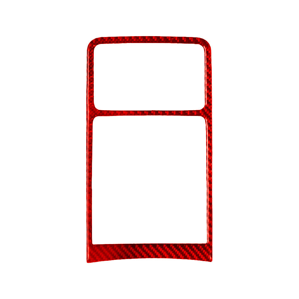 Rear Air Conditioner Panel Trim Interior Carbon Fiber for VW for Passat 2006-11 Red