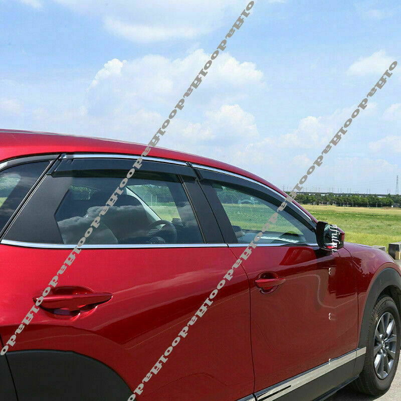 4Pcs for mazda CX-30 2020-2022 Window Visor Vent Sun Shade Rain Guard Door Visor