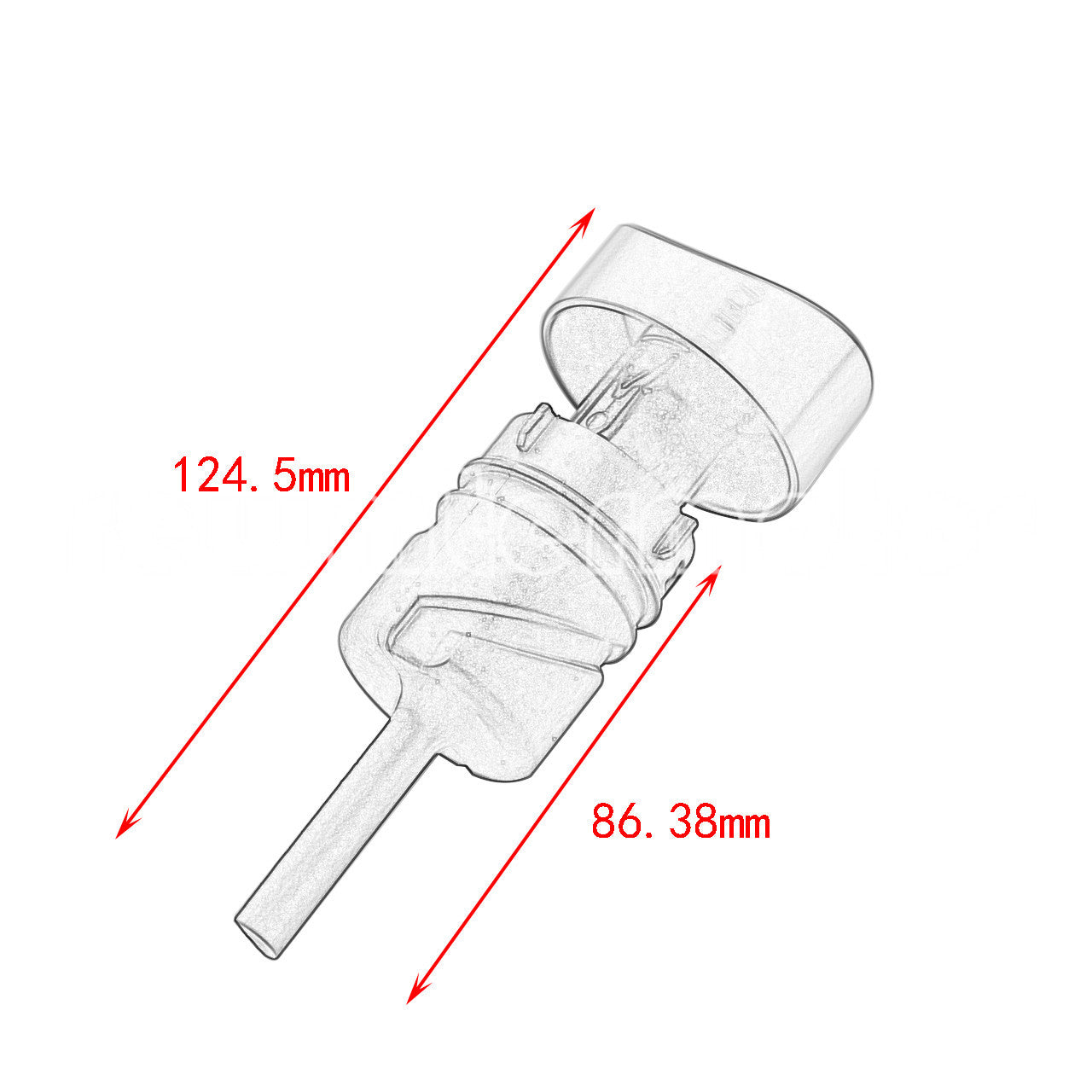 CNC Cut Chrome Oil Dipstick Fit for Harley Sportster Iron Sportster XL 2004-2021