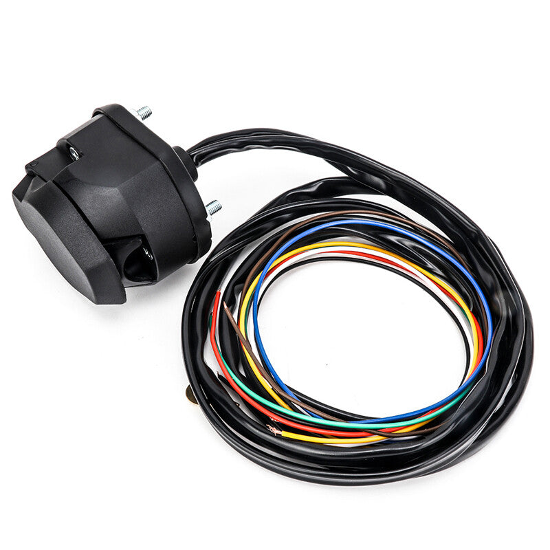 7-way trailer extension cable, 1.5m, 7-pin trailer connection cable plug kit