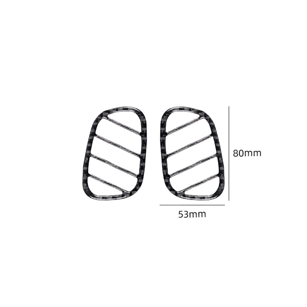 Carbon Fiber Inner Dashboard Demist Air Vent Outlet Trim for Jaguar XF 2009-2011