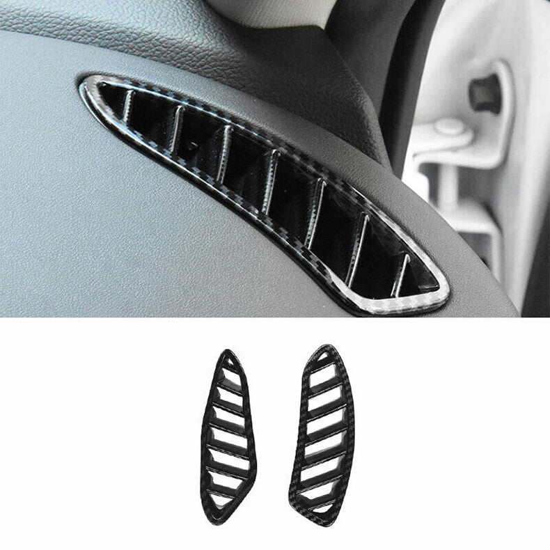 for Hyundai Sonata 2020-2023 Carbon Fiber Dashboard Side Air Vent Cover Trim 2x