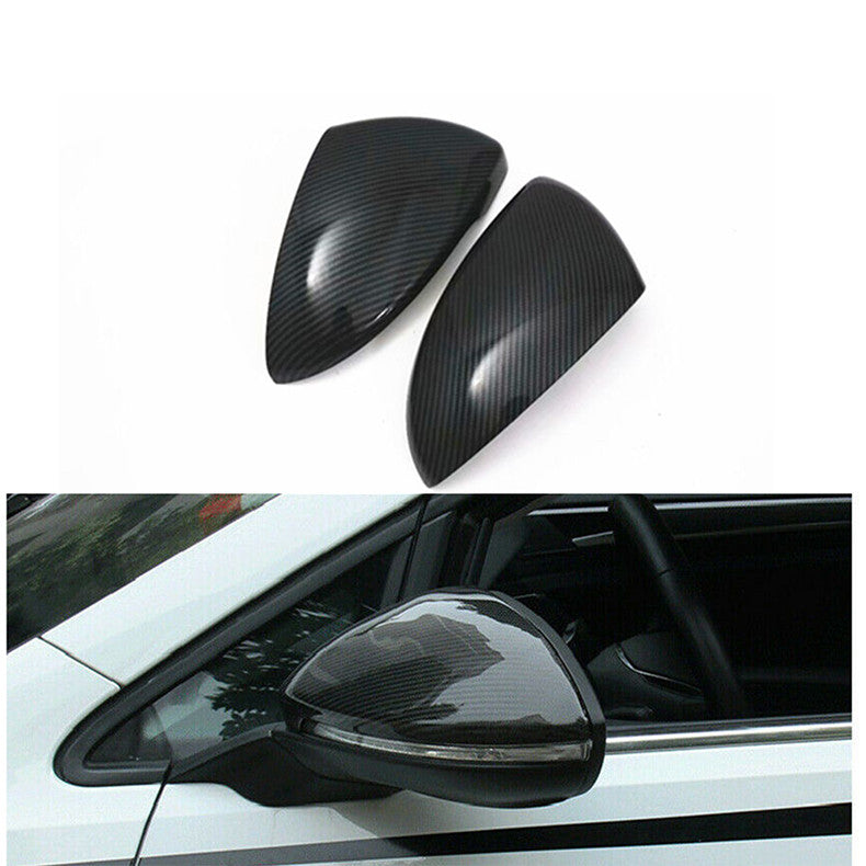 for Kia Forte K3 19-24 Carbon Fiber Style Side Door Rear View Mirror Cover Trim