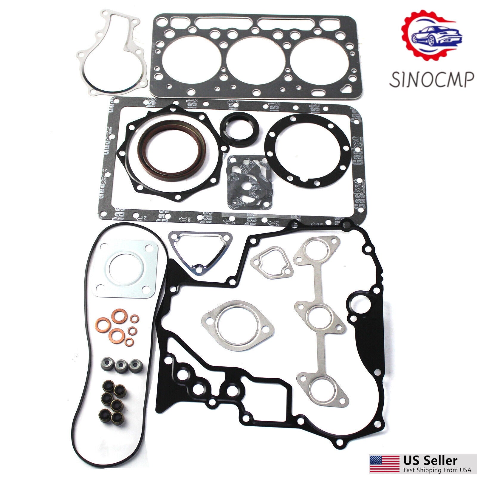 For Kubota D902E D902 Engine Gasket Set For KX41-3 Tractor Utility Vehicle US