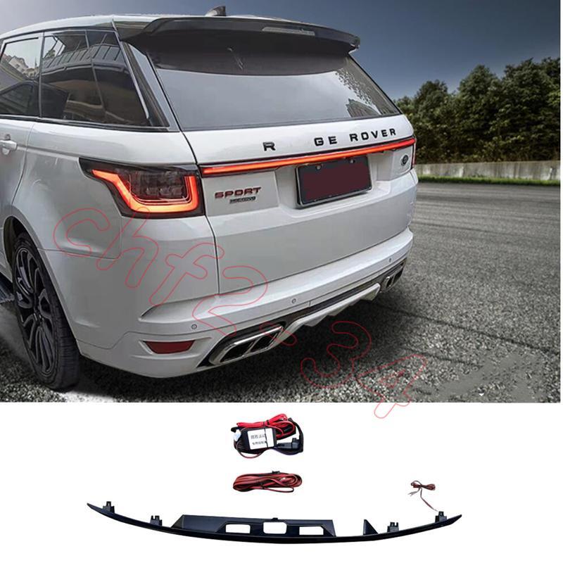 Smoke Black Rear Door and Trunk LED Taillight Protective Cover for Land Rover for Range Rover Sport 2014-2022