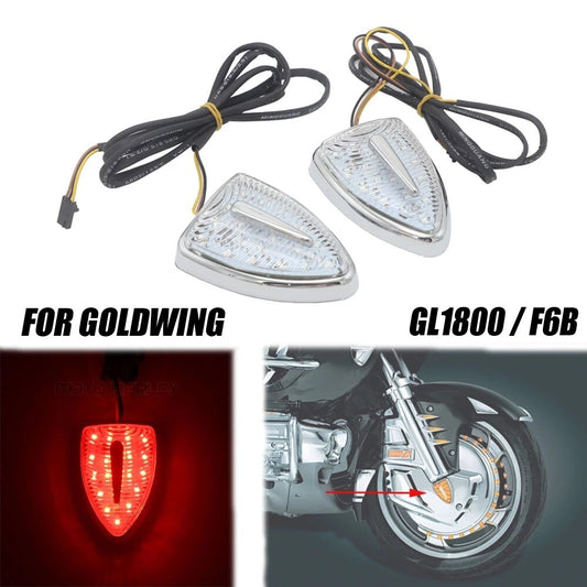 Aero Head Marker Red Indicator Lights Turn Signal Case For Goldwing GL 1800 F6B