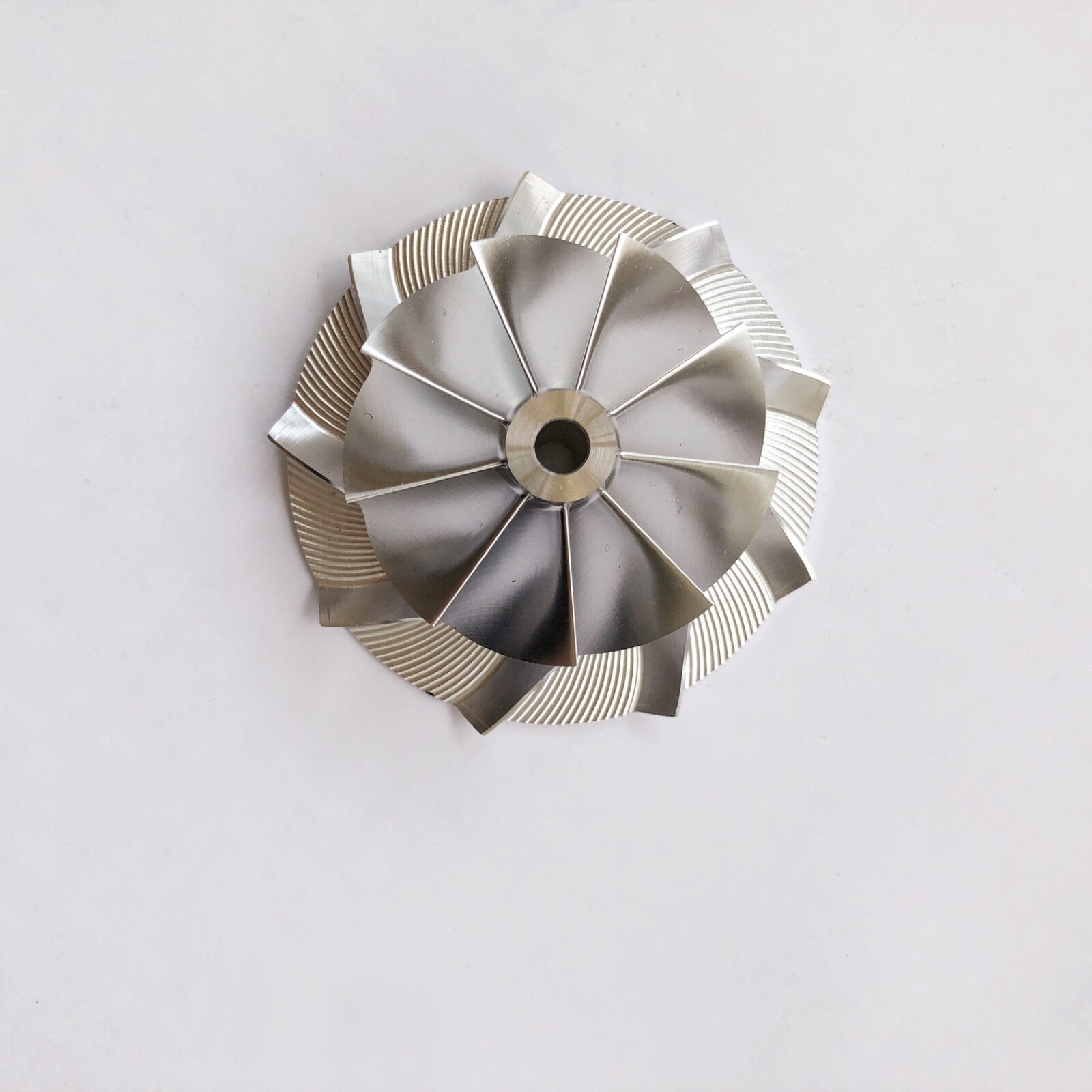 TD04 Reverse 42.00/60.00 mm 9+0 Blade High-Performance Bill Compressor Wheel