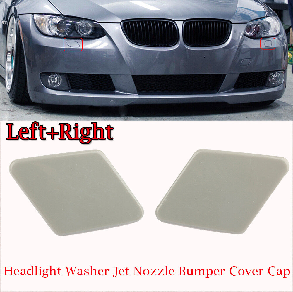 Headlight Washer Jet Spray Nozzle Cover Cap Left Right For 05-08 for BMW E90 E91