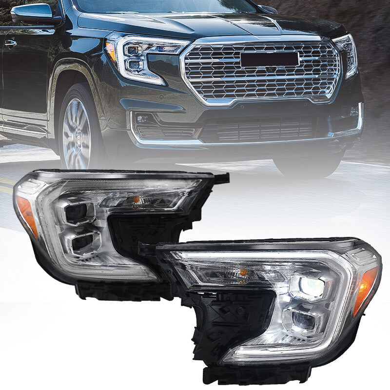 2P for 2022-2024 for GMC Terrain Denali Full LED DRL Dual Projector Headlights LH Right Handhold
