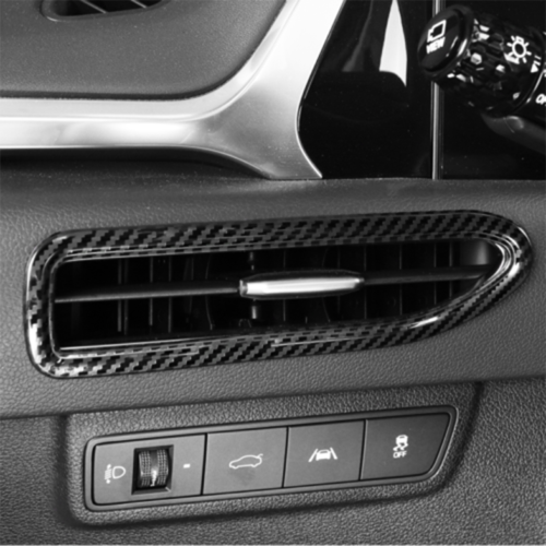 for Hyundai Sonata 2020-2023 New Dashboard Side Air Vent Frame Trim Carbon Style