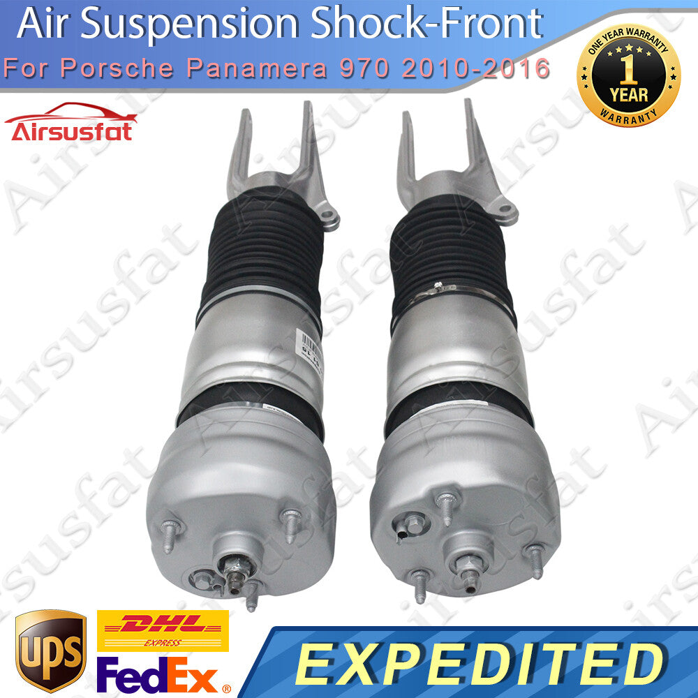 Pair for Porsche for Panamera 970 2010-2016 Front L+R Air Suspension Shock Absorbers
