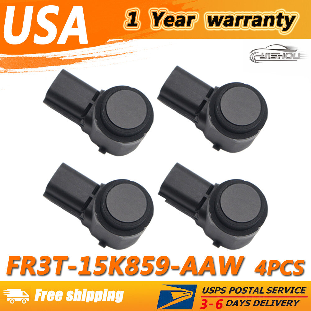 Set of 4pcs Black FR3T-15K859-AAW For 2015-2017 for Ford Parking Assist Aid Sensor