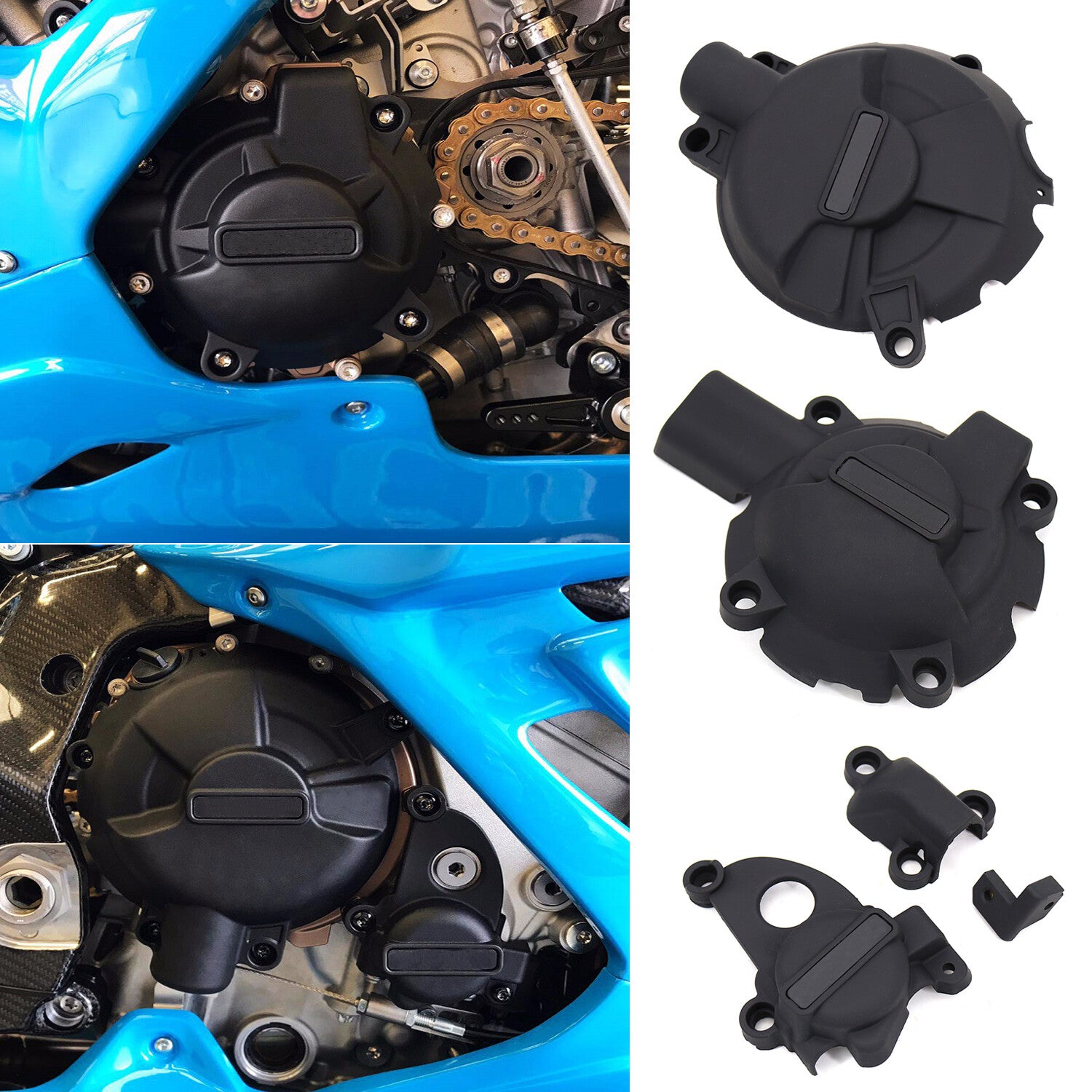Motorcycle Engine Cover Protector Guard Slider Case Sets for BMW S1000RR 2019-21